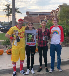 Diliberto family at halloween 2020