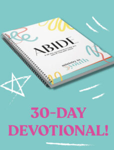 youth ministry devotional book