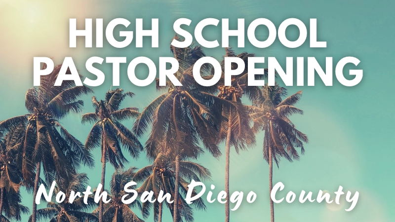 youth pastor job san diego
