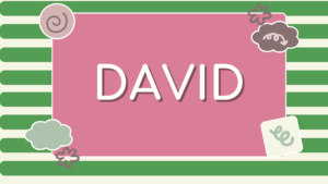 Sunday school lessons youth David