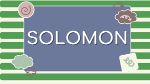 Sunday school lessons youth Solomon