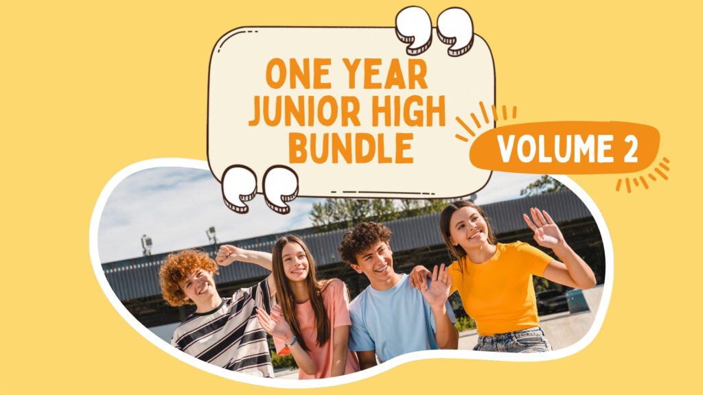 middle school bible lessons one year