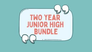 2 year middle school bible lessons bundle