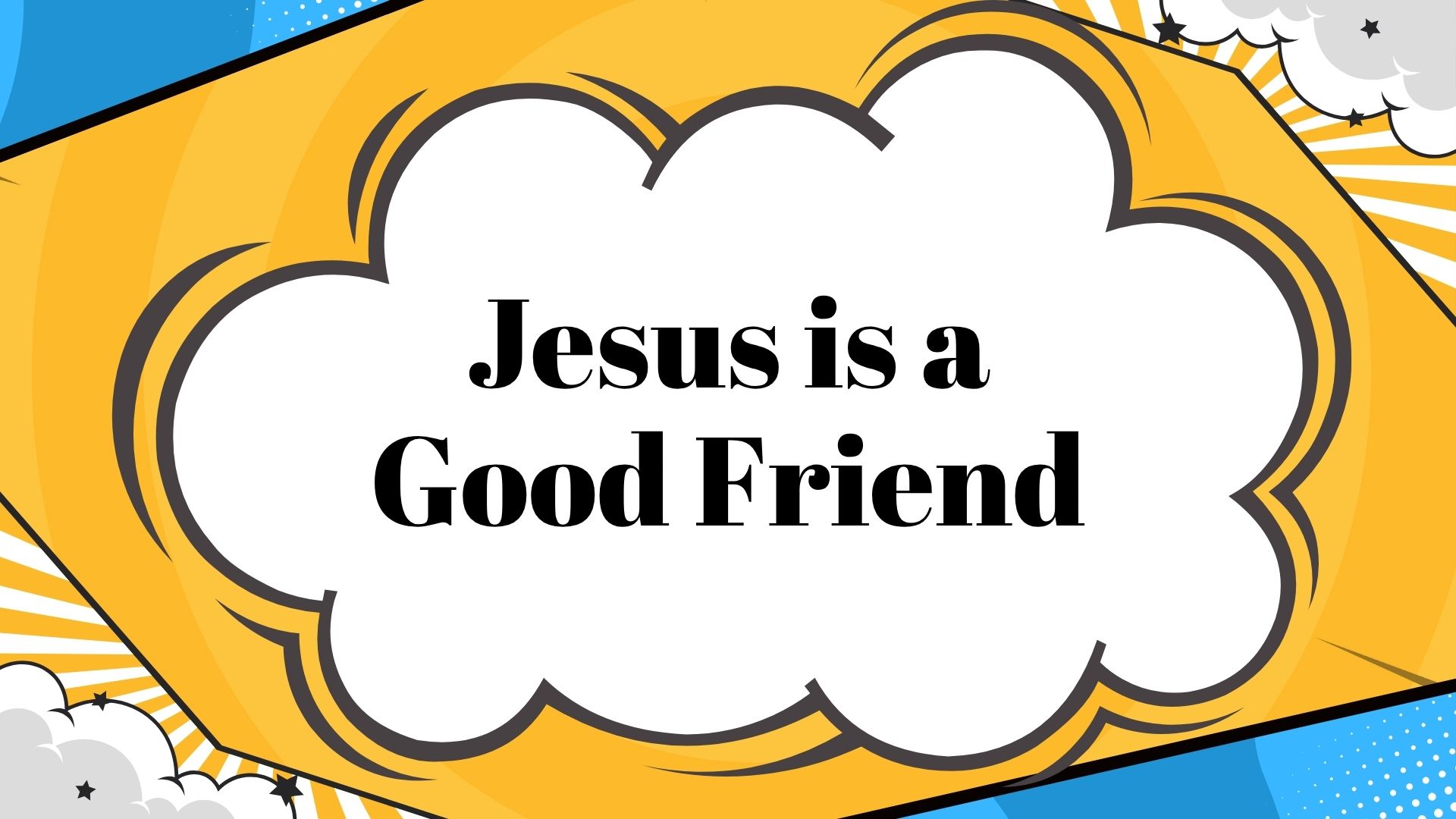 Free Jesus is a Good Friend Object Lesson for Kids